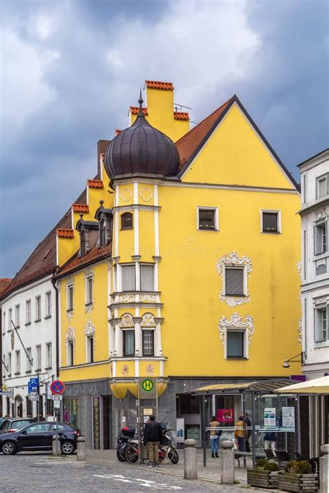 Street in Straubing, Germany Stock Photo - Image of facade, bavaria: 240044060