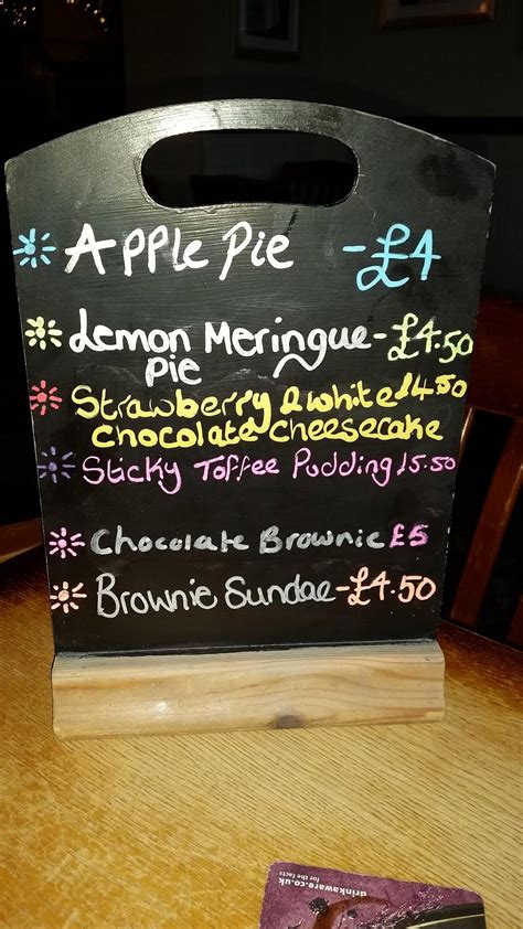 Menu at The North Star pub & bar, Oldham