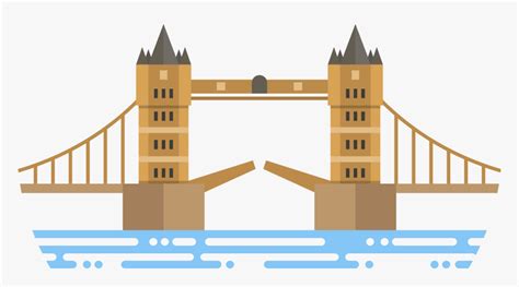 Tower Bridge Clipart London Building - Tower Bridge Vector Png, Transparent Png - kindpng