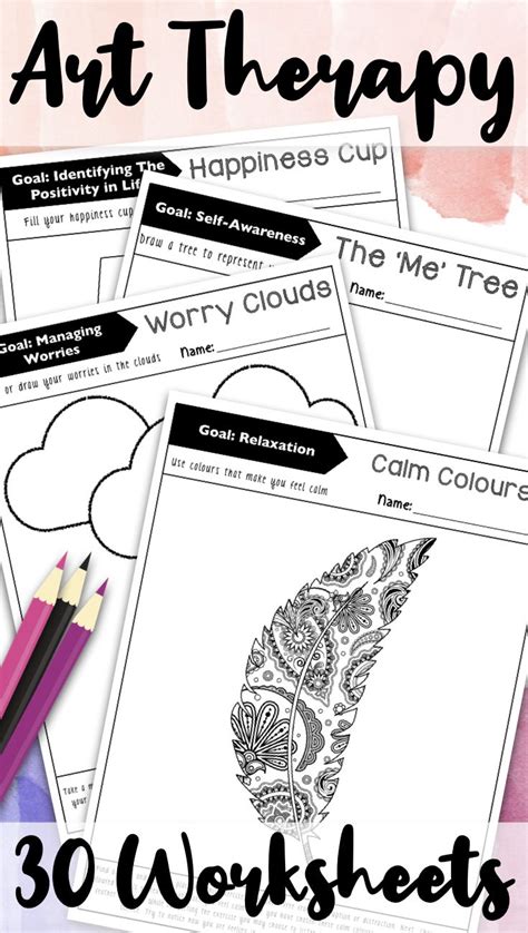 Art Therapy Worksheets For Anxiety