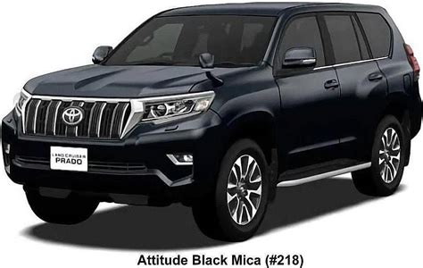 New Toyota Land Cruiser PRADO TZG Body colors, Full variation of exterior colours selection