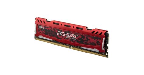 Crucial Ballistix Sport LT Red DDR4-2400 8GB Desktop Memory | Crucial Ballistix Sport | OS | Jordan