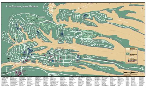 Los-Alamos-New-Mexico-City-Map.gif (2100×1275) | Los alamos new mexico, Mexico city map, New mexico