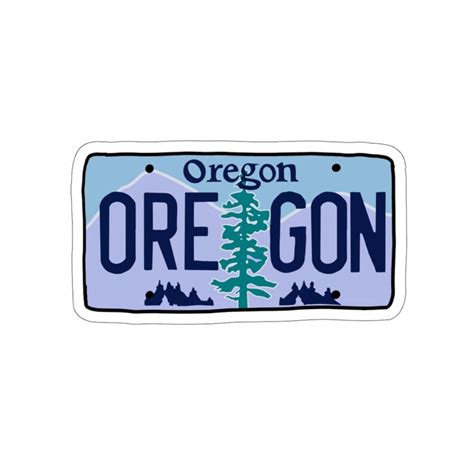 Oregon License Plate Vinyl Decal Oregon Sticker Laptop | Etsy