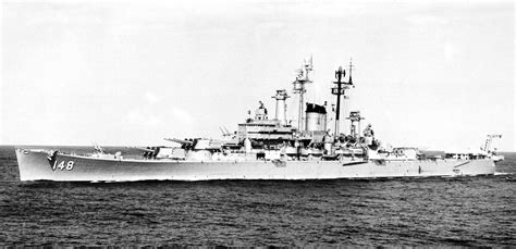 USS NEWPORT NEWS (CA 148) | Us navy ships, Heavy cruiser, Warship