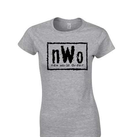 nWo Logo Juniors T Shirt Black Print - ZF2-GD007 Explicit Clothing™