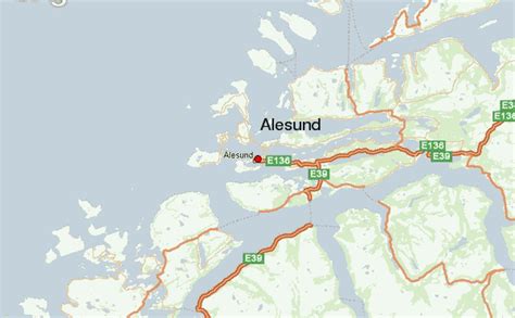 Alesund Norway Tourist Map