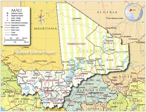 Mapas de Bamako - Mali - MapasBlog