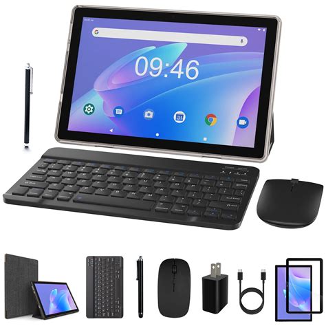 10-inch 2-in-1 Android 11 Tablet, 4GB+128GB, HD Touch Screen, Dual ...