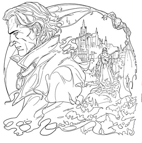 The Witcher 8 Coloring Page - Free Printable Coloring Pages for Kids