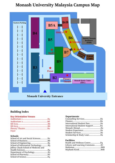 Monash University Campus Map