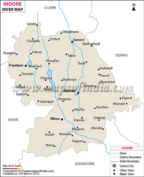 Indore River Map