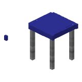 Blue Modern Table | How to craft blue modern table in Minecraft | Minecraft Wiki
