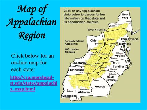 Appalachian Region Map
