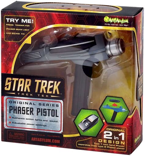 Star Trek The Original Series Trek Tek Phaser Roleplay Toy Art Asylum - ToyWiz