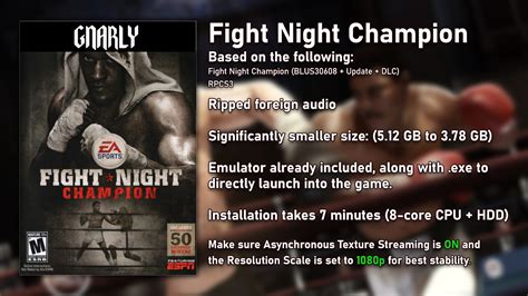 Fight Night Champion - Playstation 3 ROMs Hack - Download