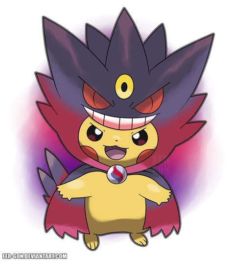 Pikachu M-Gengar by fer-gon on DeviantArt