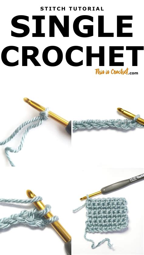 Single Crochet Stitch - This is Crochet