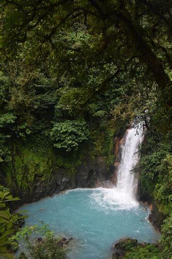 Blue Lagoon Waterfall Stock Photo - Download Image Now - Beauty In ...