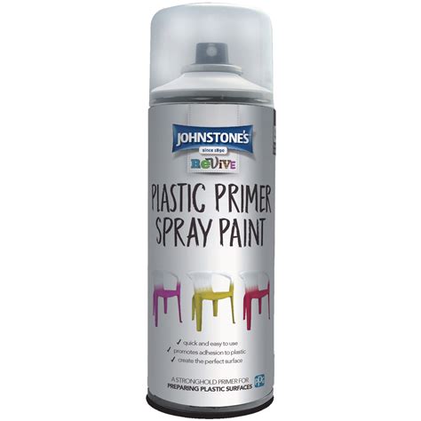 PLASTIC PRIMER SPRAY PAINT CLEAR WHITE