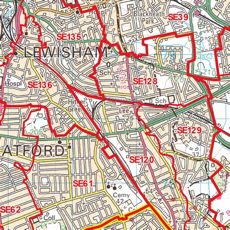 South East London Postcode Map (SE) – Map Logic