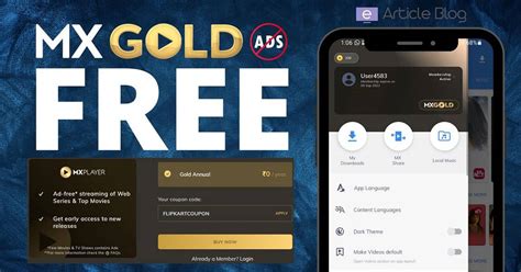 MX Player Gold Subscription Free for 12 Months [No Ads APK]