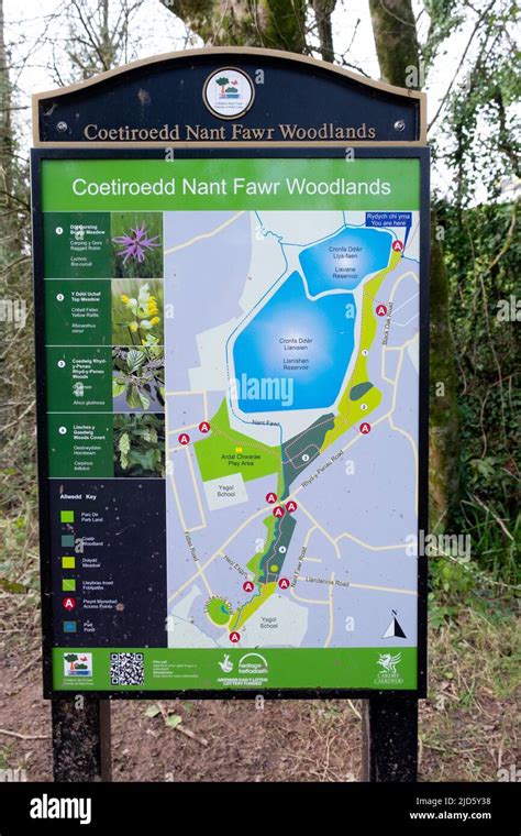 Coetiroedd Nant Fawr Woodlands map of public woodland nature walks ...