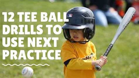 12 Tee Ball Practice Drills To Use Next Practice - YouTube