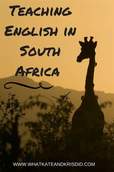 All about Teaching English in South Africa from a teacher who’s been a TEFL teacher for a while ...