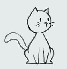 cat drawing - Google Search | Simple cat drawing, Cute cat drawing, Cat ...