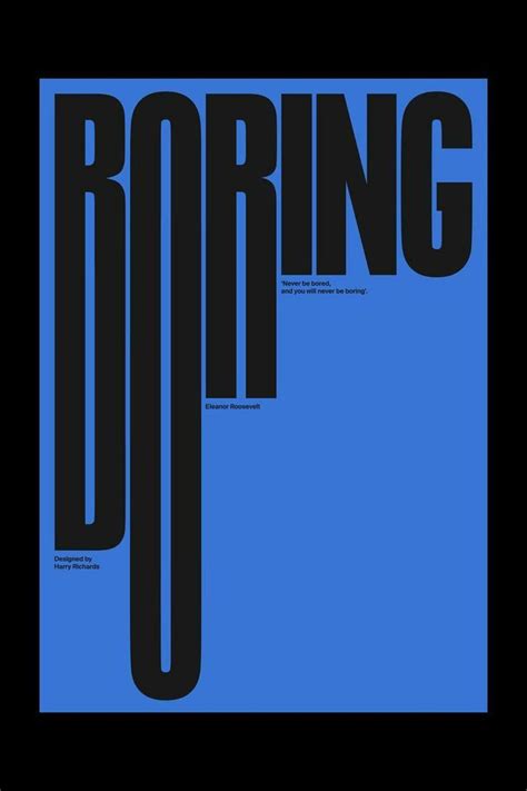 Catchy black and white poster design in 2024 | Typographic poster ...
