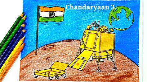 Chandrayaan Poster Drawing Vikram Lander Drawing Isro Chandrayaan | Hot Sex Picture