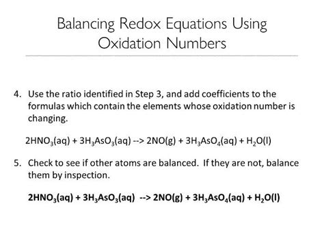 Balancing Redox Reactions Using Oxidation Numbers Grade 12 Chemistry ...