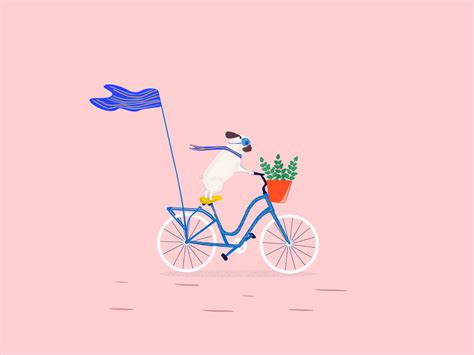 Dog on bike on Behance