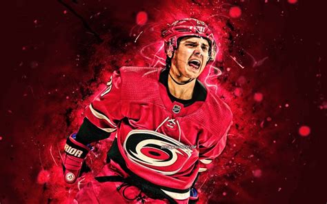 Download wallpapers Sebastian Aho, 4k, Carolina Hurricanes, NHL, hockey ...