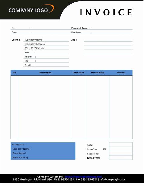 Google Docs Invoices | Invoice Template Ideas