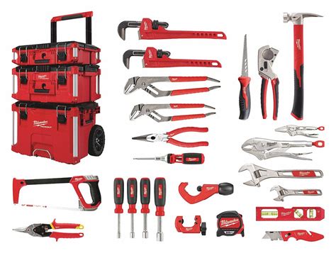 MILWAUKEE 22-PC Plumbers Tool Kit - 444N79|48-22-0141 - Grainger