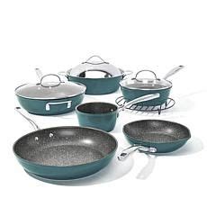 Curtis Stone Dura-Pan Nonstick 10pc Chef's Cookware Set | Cookware set, Curtis stone, Cookware sets