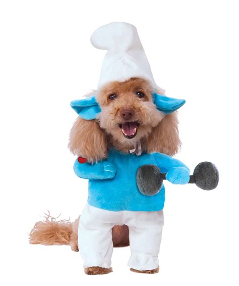 Hefty Smurf Dog Costume - Pet Costume Center