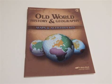 Abeka Old World History Geography Maps Activities KEY teacher 5 5th grade A Beka | eBay