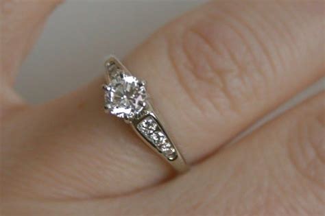 Have You Seen the Ring?: 14K White Gold & 3/4ct Diamond Solitaire Ring Set. U… | Antique ...