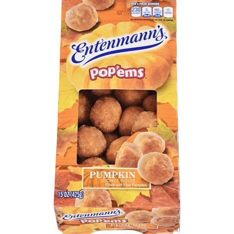 Entenmann's Pumpkin Donuts Pop'ems (15 oz) - Instacart