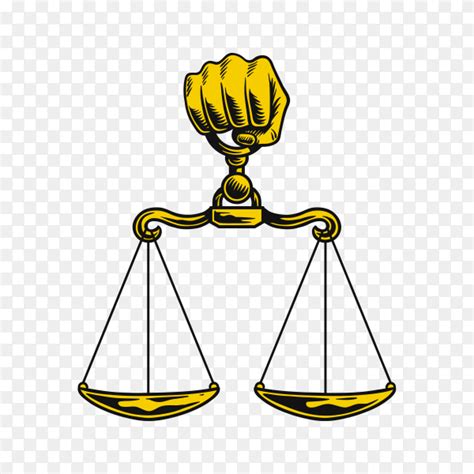 Illustration of justice scale logo and symbol on transparent background PNG - Similar PNG