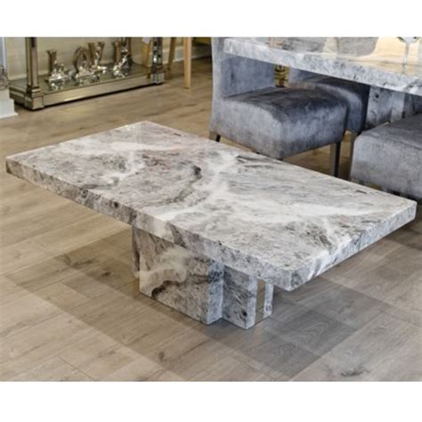 Newcastle Grey Marble Coffee Table | Modern Furniture