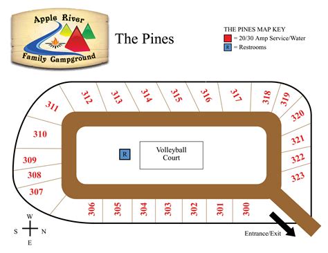 The Pines Campground Map - Apple River Family Campground