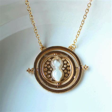 2014 New Arrival 24K Gold Plated Harry Potter Necklace Hourglass Necklace,Time Turner Necklace ...