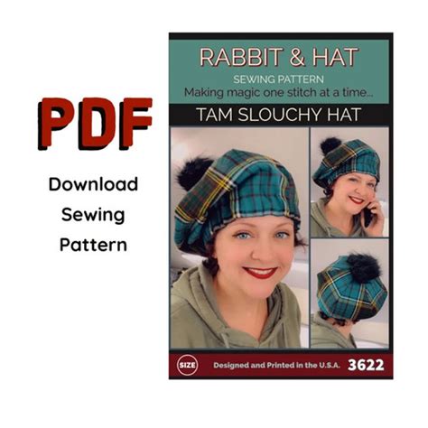 3622 PDF Tam Slouch Hat | Rabbit & Hat Pattern