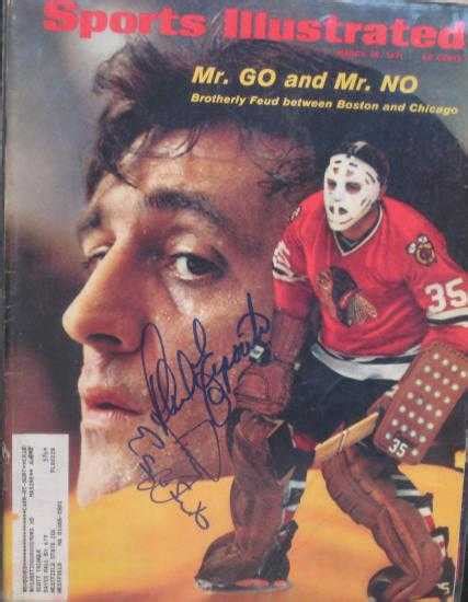 Phil Esposito & Tony Esposito autographed Sports Illustrated Magazine (Bruins & Blackhawks)