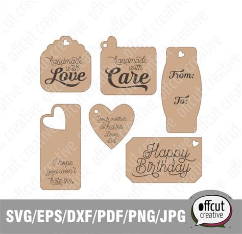 Tag Shapes Svg Gift Tags SVG Label Svg Birthday Tag SVG | Etsy