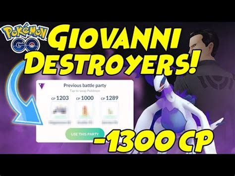 How to Beat Giovanni SHADOW LUGIA Below 1300cp in Pokemon GO! – Pokemon Go